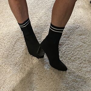 Black Striped Men's Socks